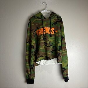 Vlone Friends Vintage Denim Crop Jacket Size XL